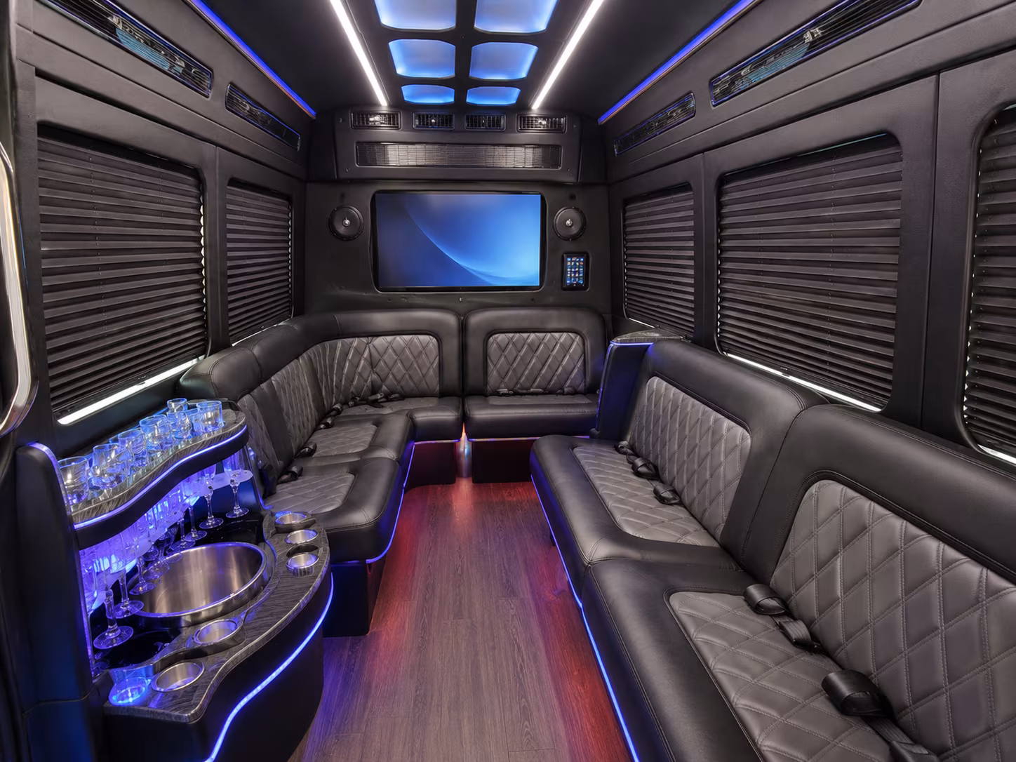 lowell party bus interior