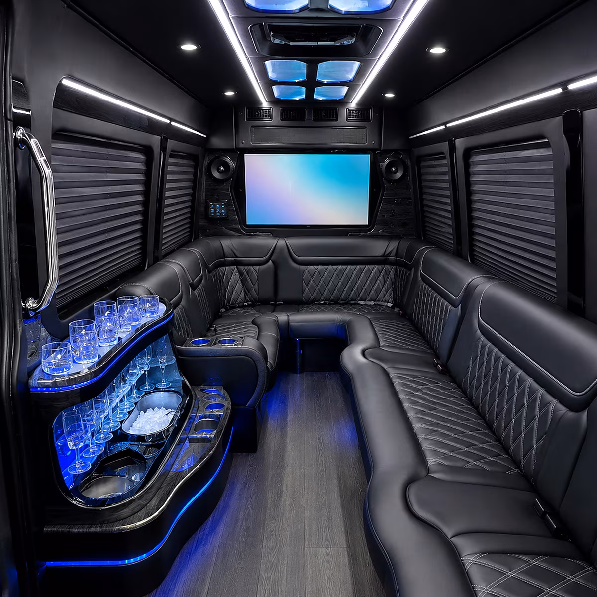 lowell party bus rentals inside